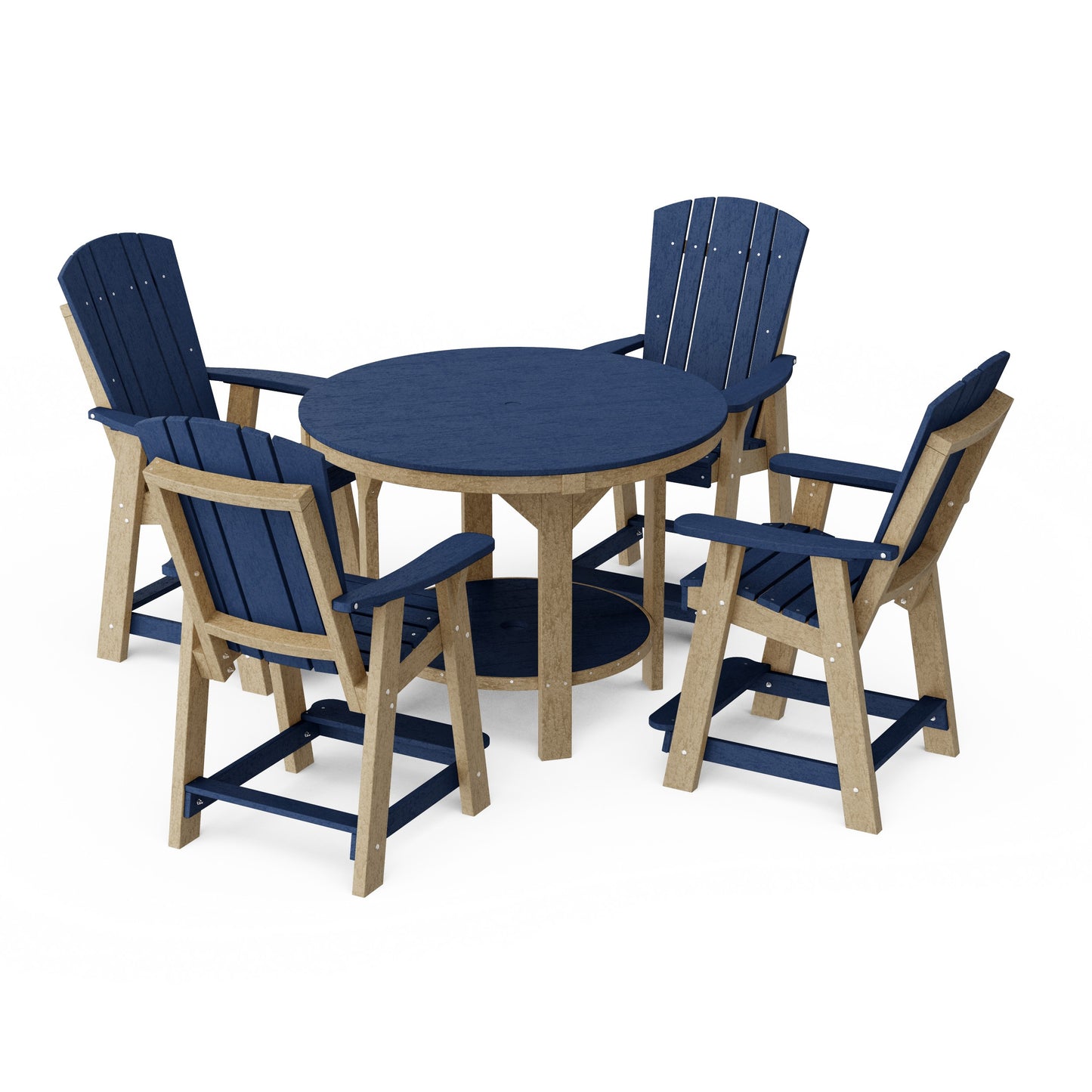 Heritage 5-Piece Round Counter Height Dining Set