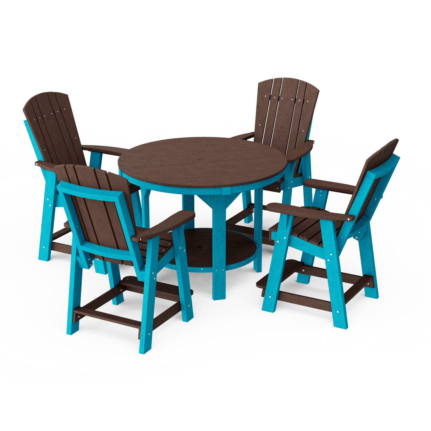 Heritage 5-Piece Round Counter Height Dining Set