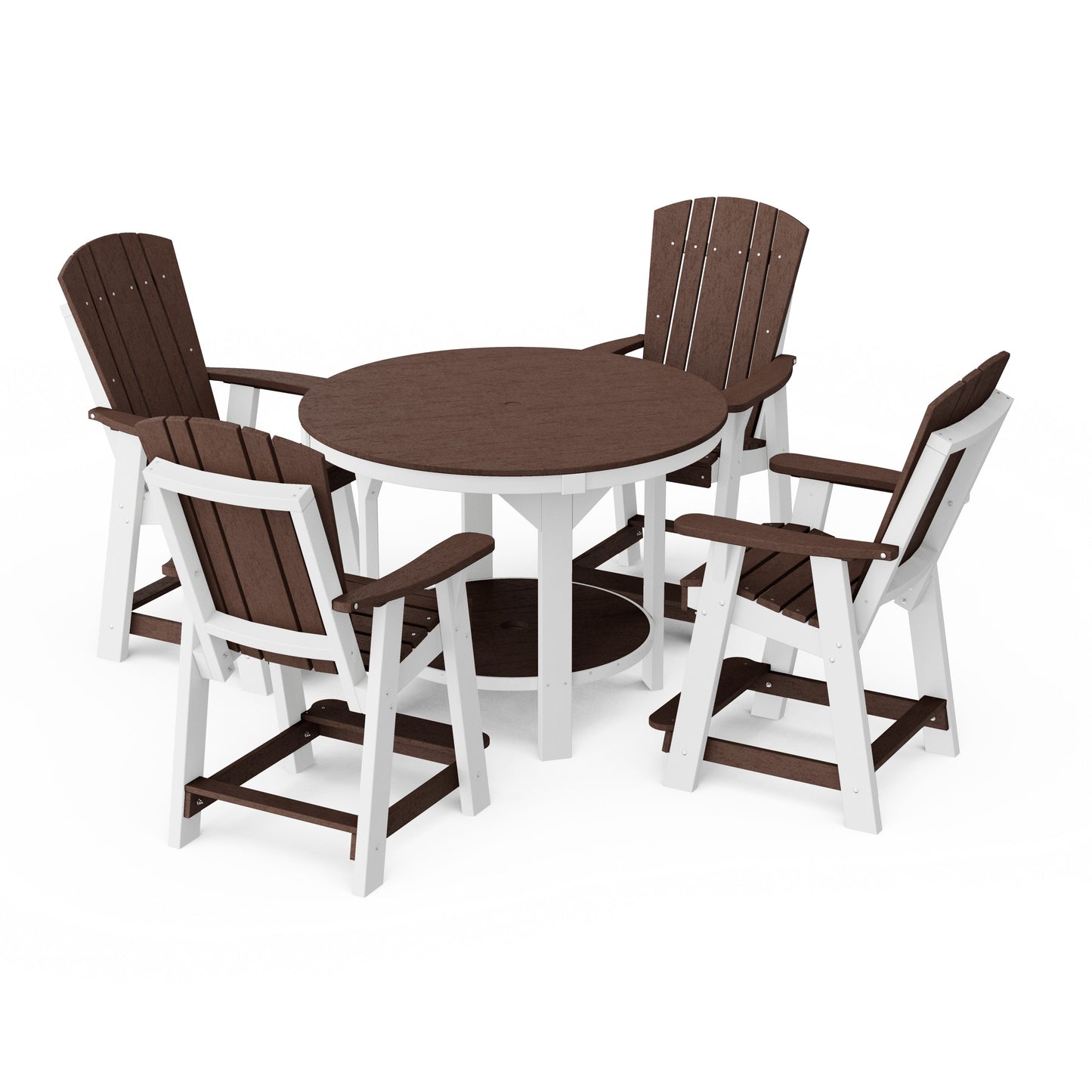 Heritage 5-Piece Round Counter Height Dining Set
