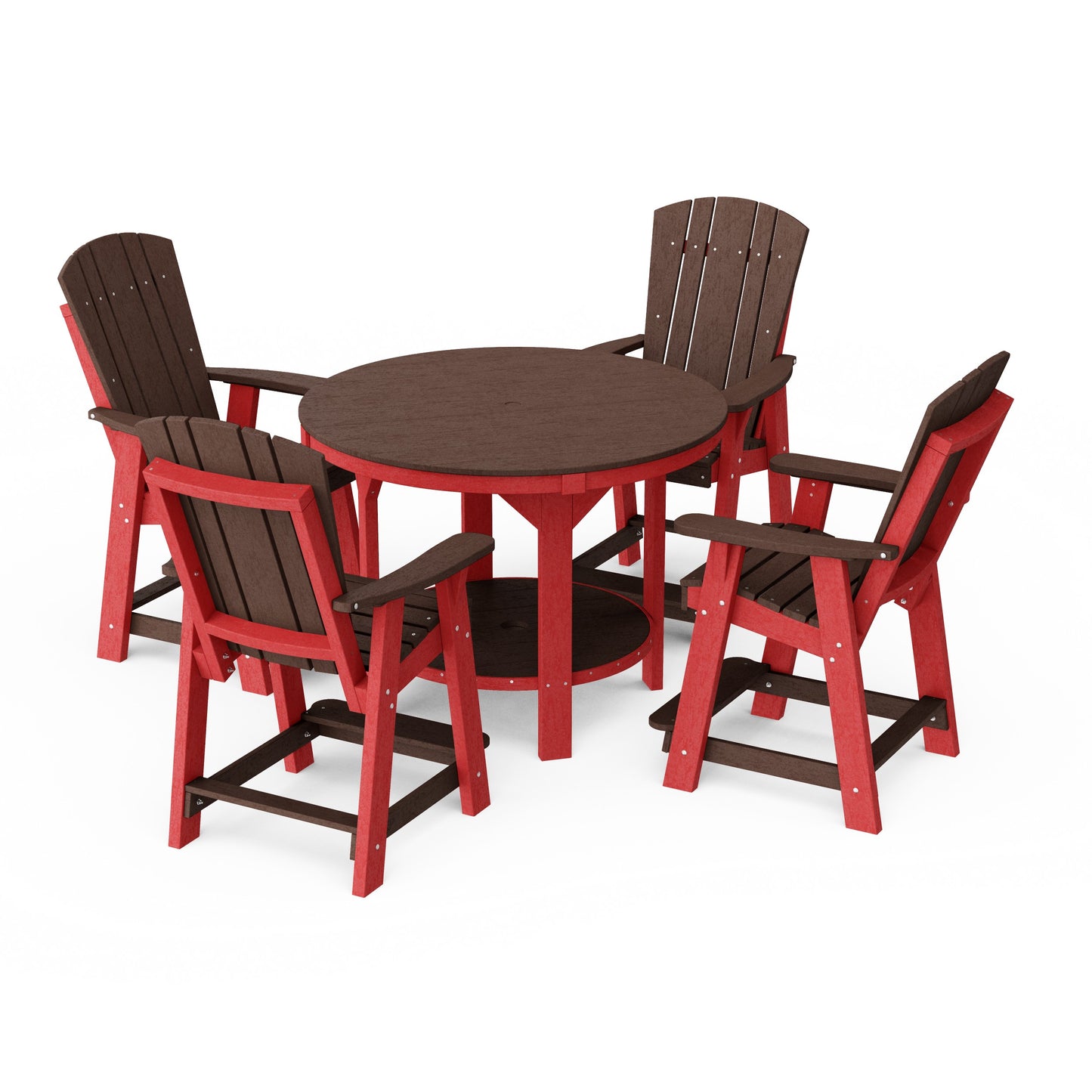 Heritage 5-Piece Round Counter Height Dining Set