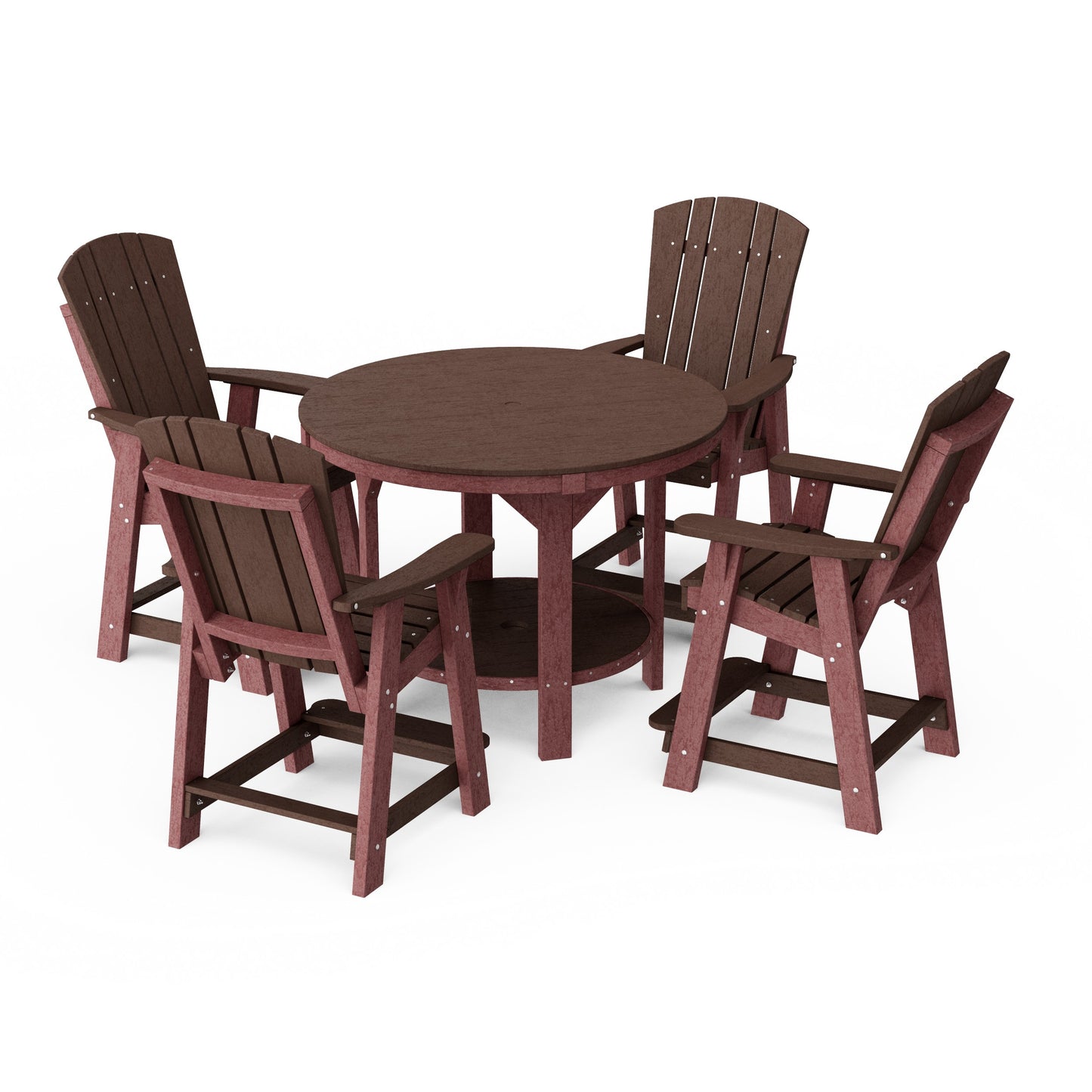 Heritage 5-Piece Round Counter Height Dining Set