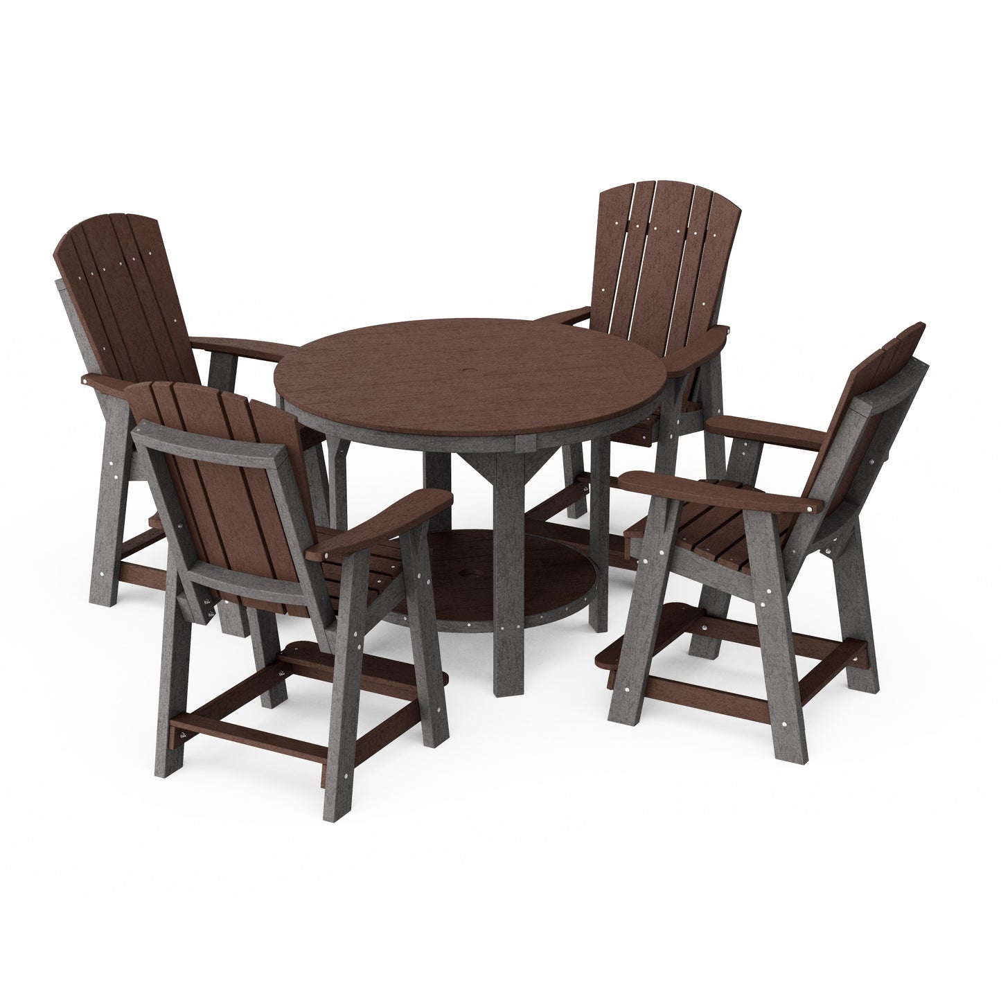 Heritage 5-Piece Round Counter Height Dining Set