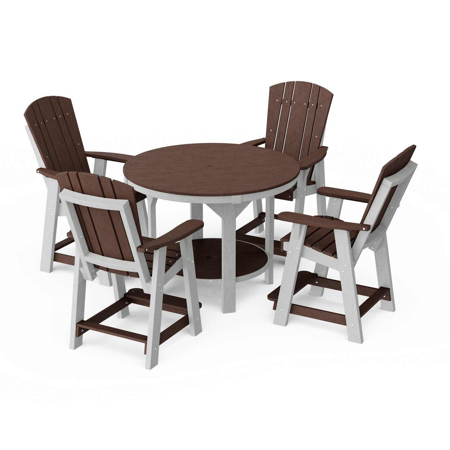 Heritage 5-Piece Round Counter Height Dining Set