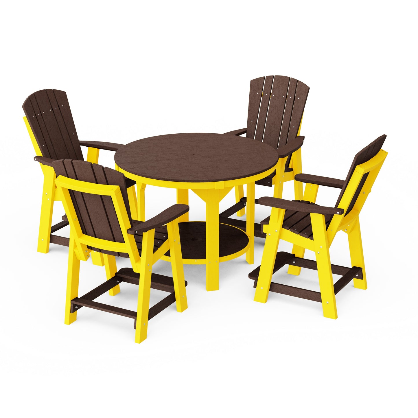 Heritage 5-Piece Round Counter Height Dining Set
