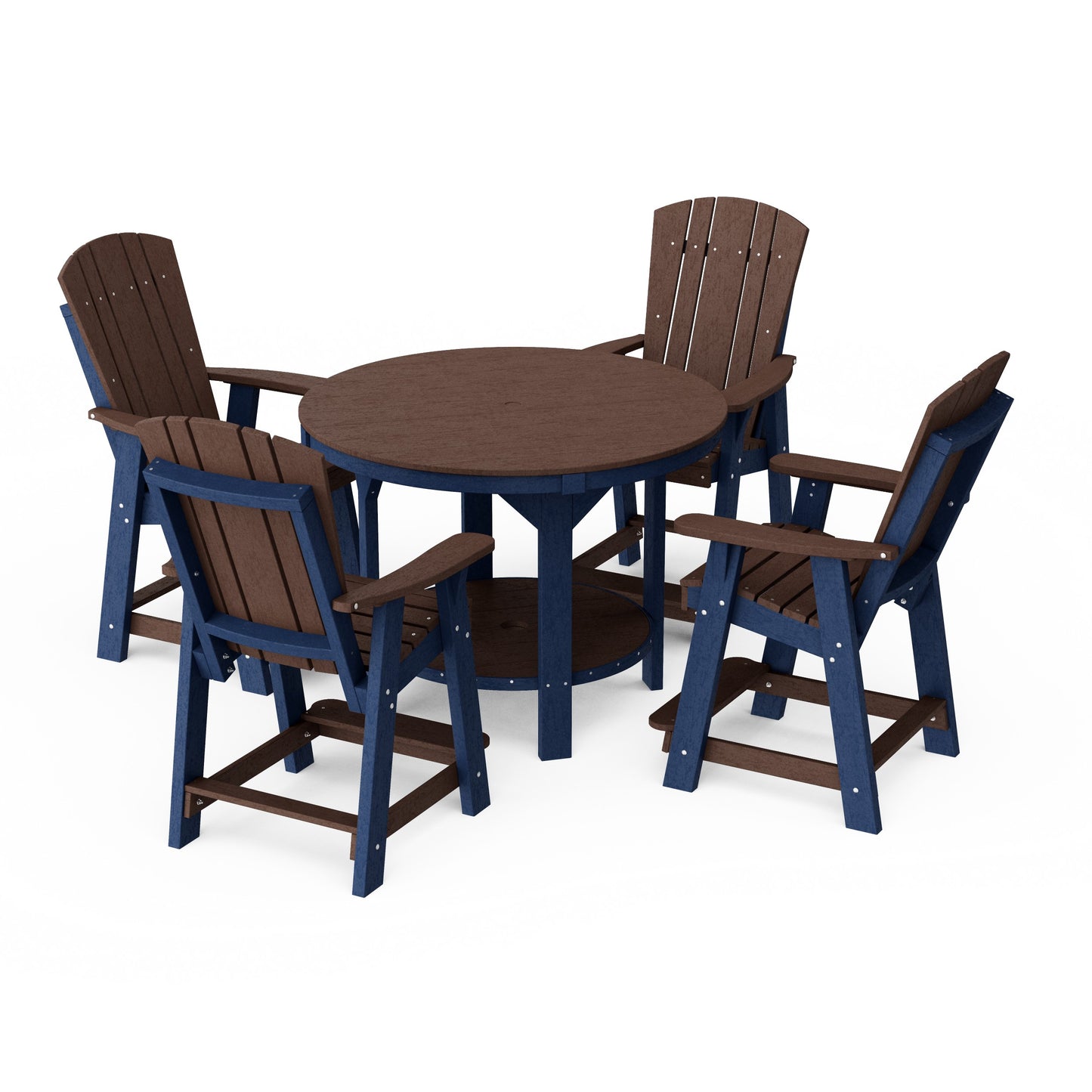 Heritage 5-Piece Round Counter Height Dining Set
