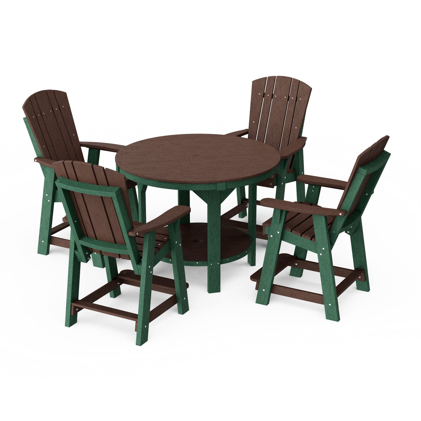 Heritage 5-Piece Round Counter Height Dining Set