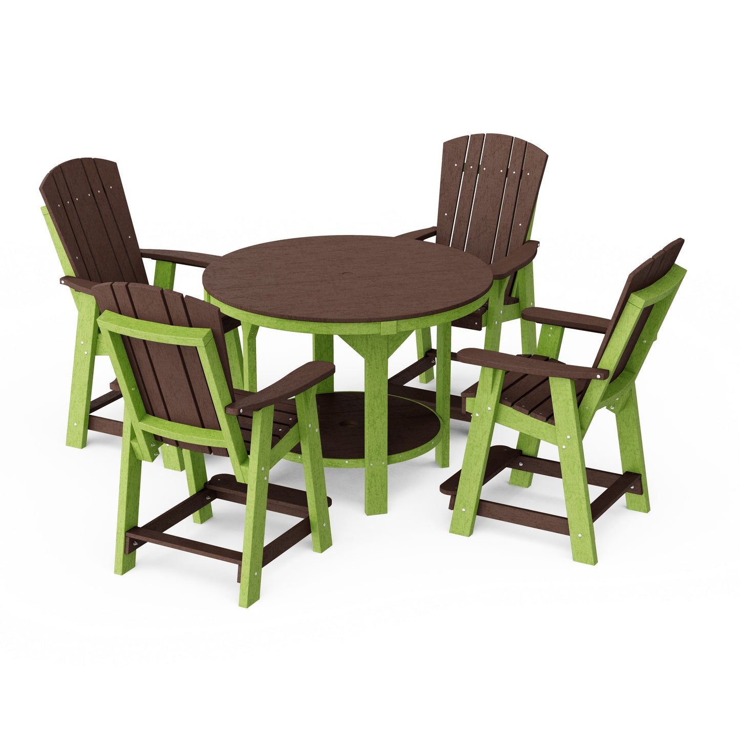Heritage 5-Piece Round Counter Height Dining Set