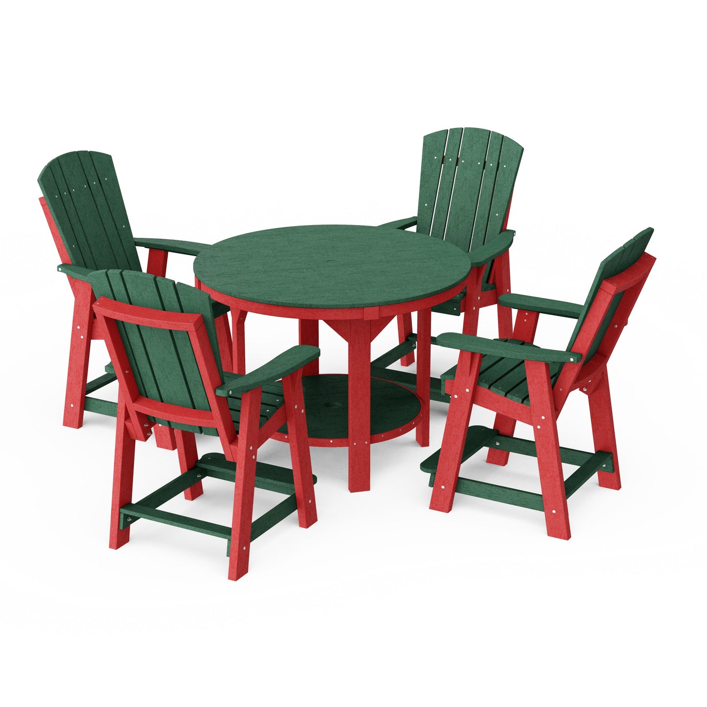 Heritage 5-Piece Round Counter Height Dining Set