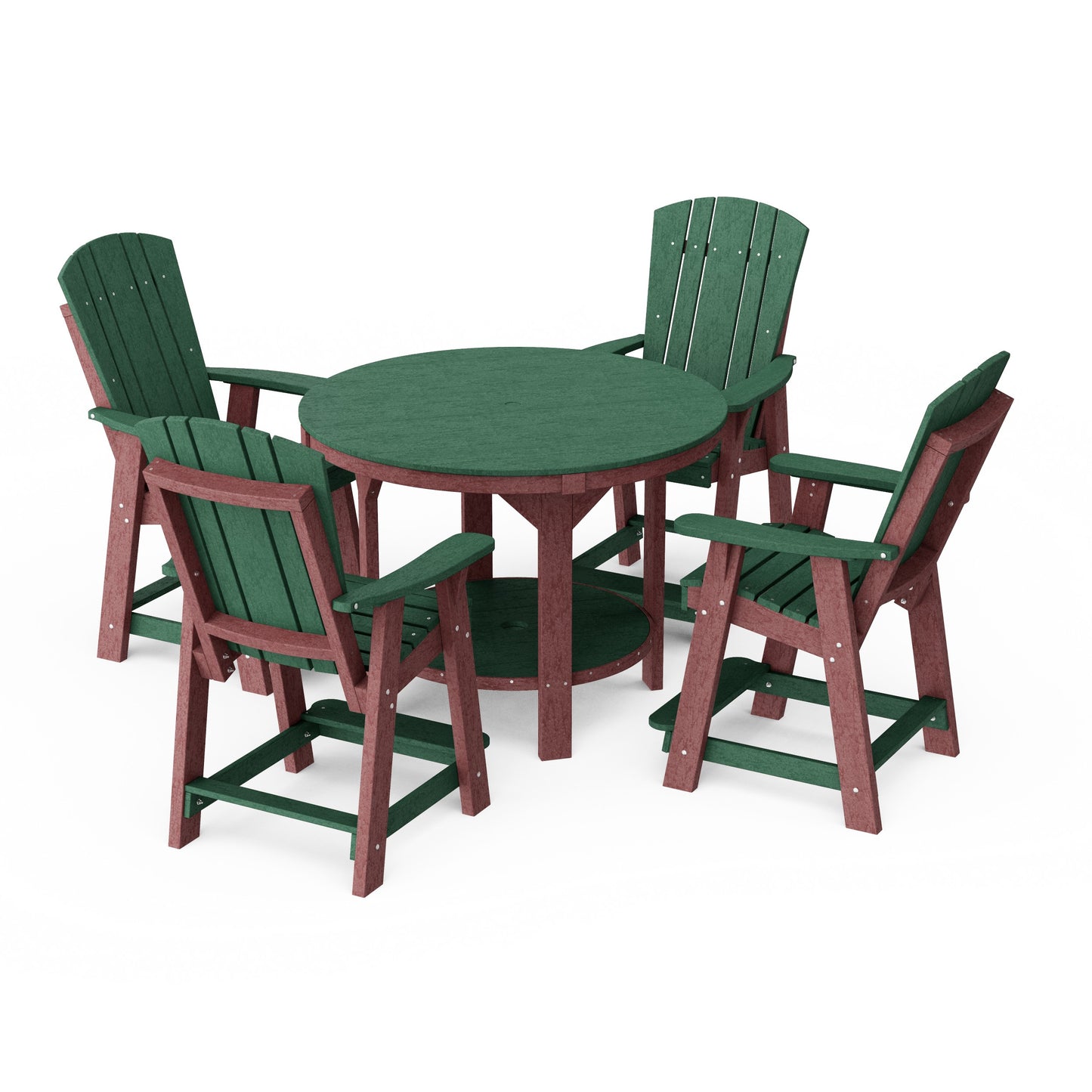 Heritage 5-Piece Round Counter Height Dining Set