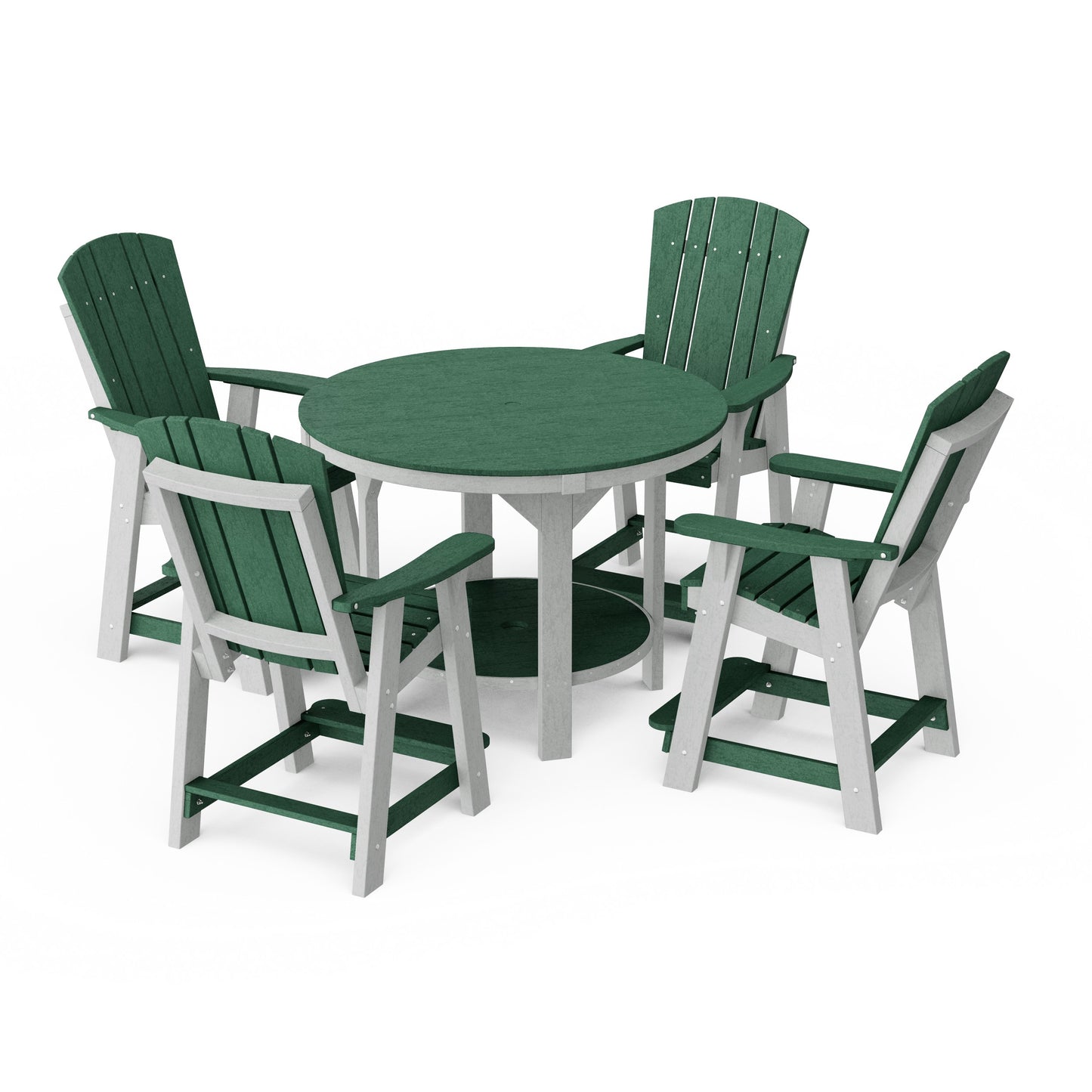 Heritage 5-Piece Round Counter Height Dining Set