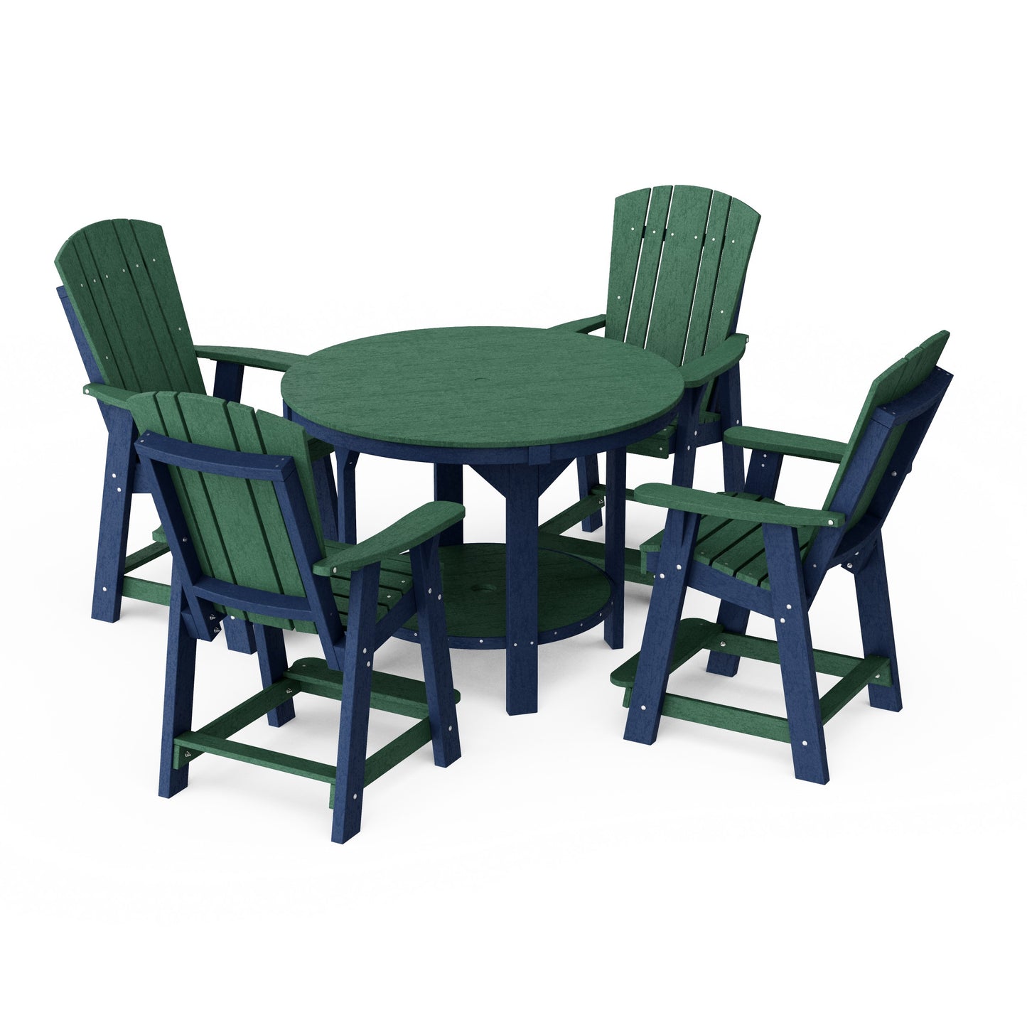 Heritage 5-Piece Round Counter Height Dining Set