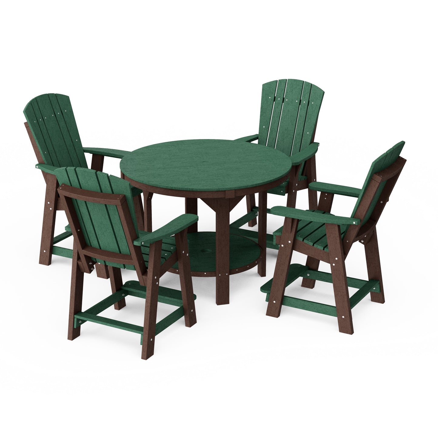 Heritage 5-Piece Round Counter Height Dining Set