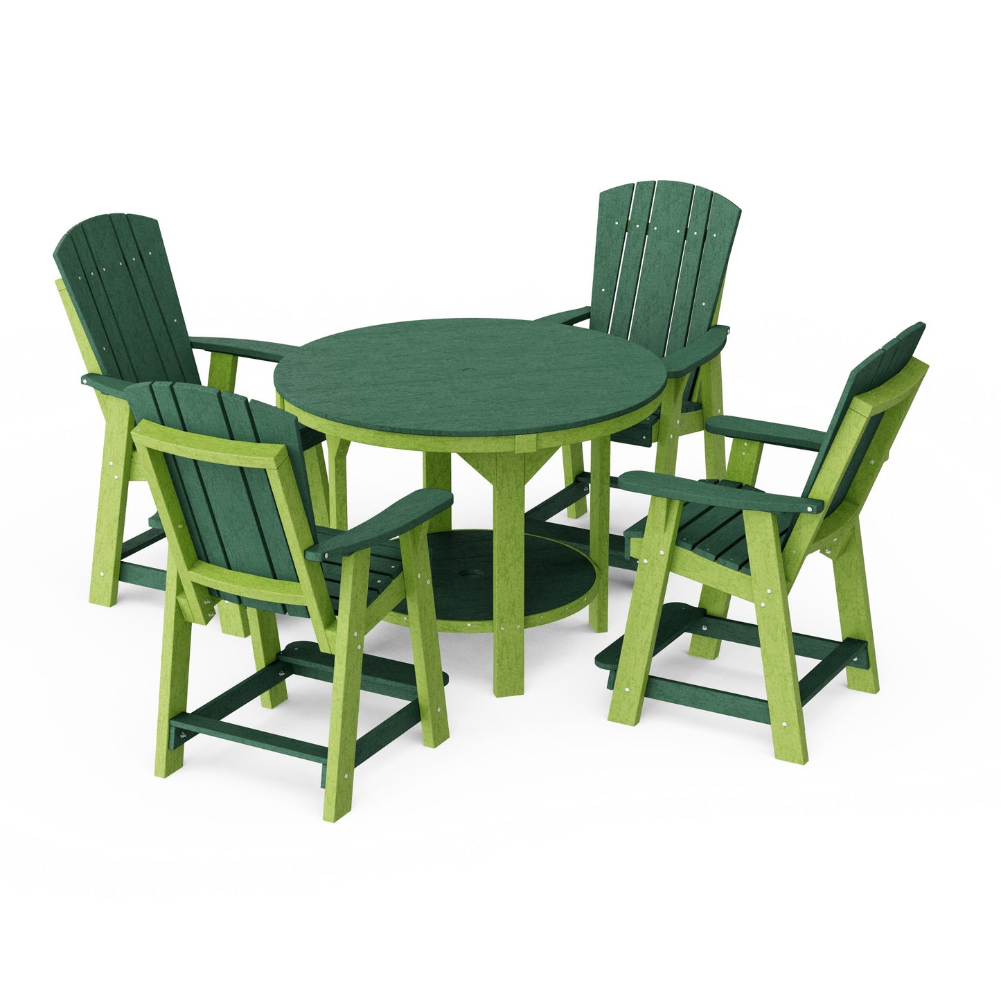 Heritage 5-Piece Round Counter Height Dining Set
