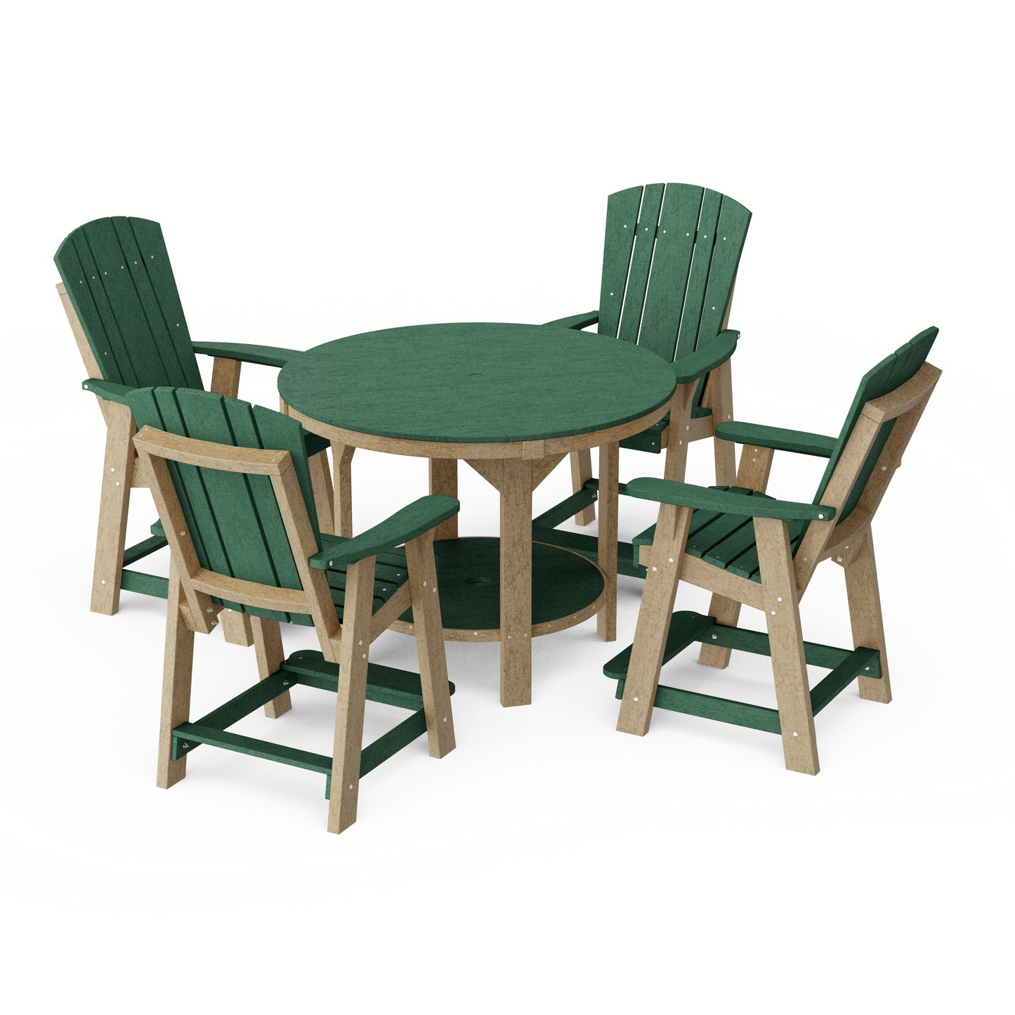 Heritage 5-Piece Round Counter Height Dining Set