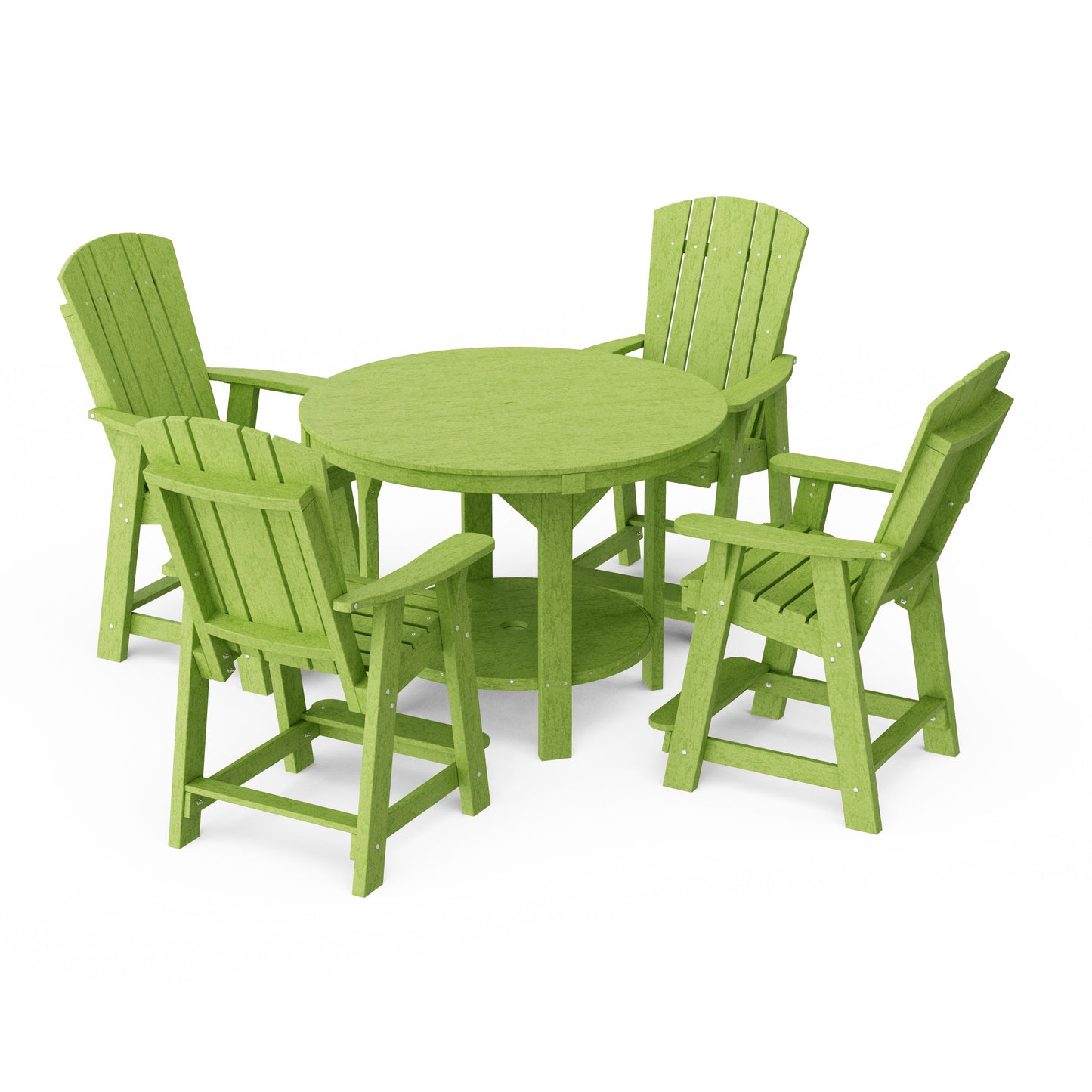 Heritage 5-Piece Round Counter Height Dining Set