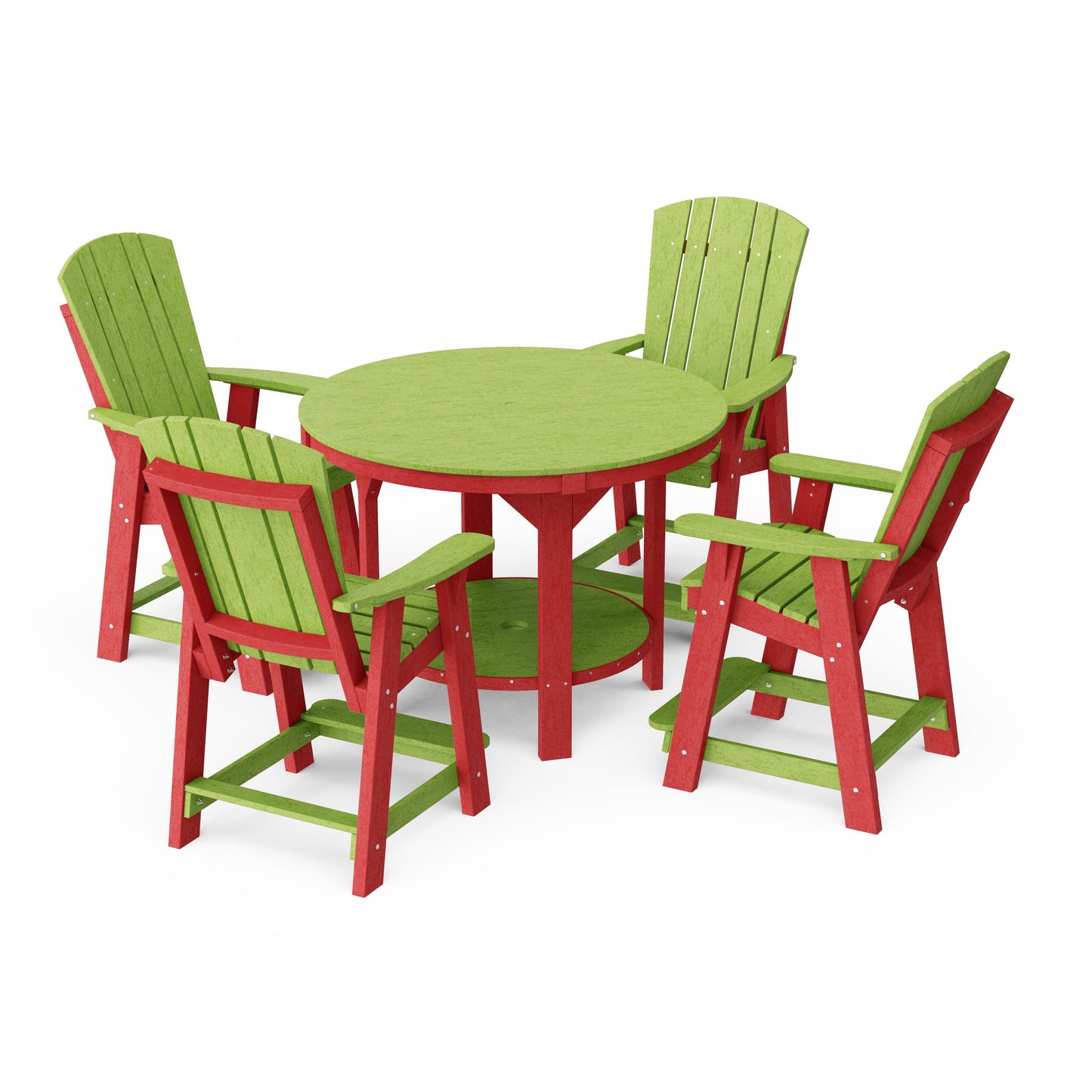Heritage 5-Piece Round Counter Height Dining Set