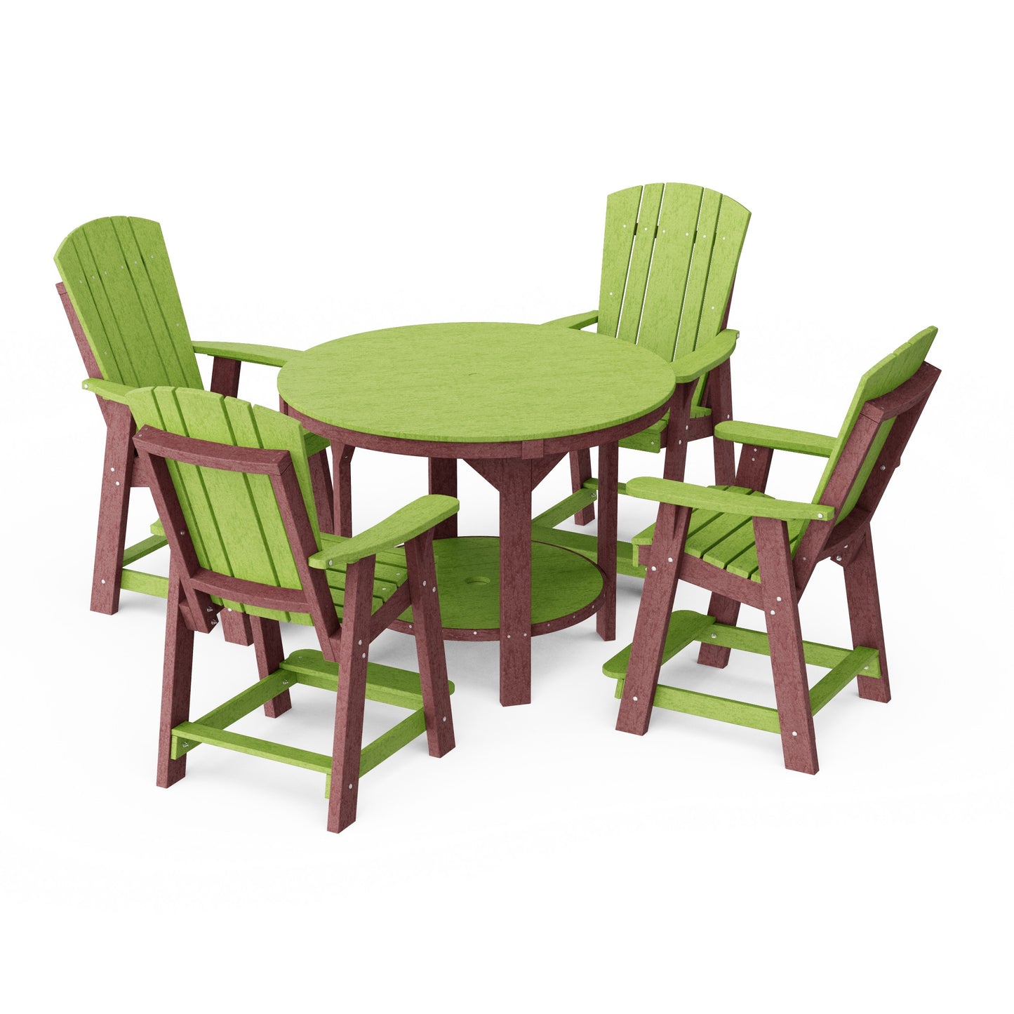 Heritage 5-Piece Round Counter Height Dining Set