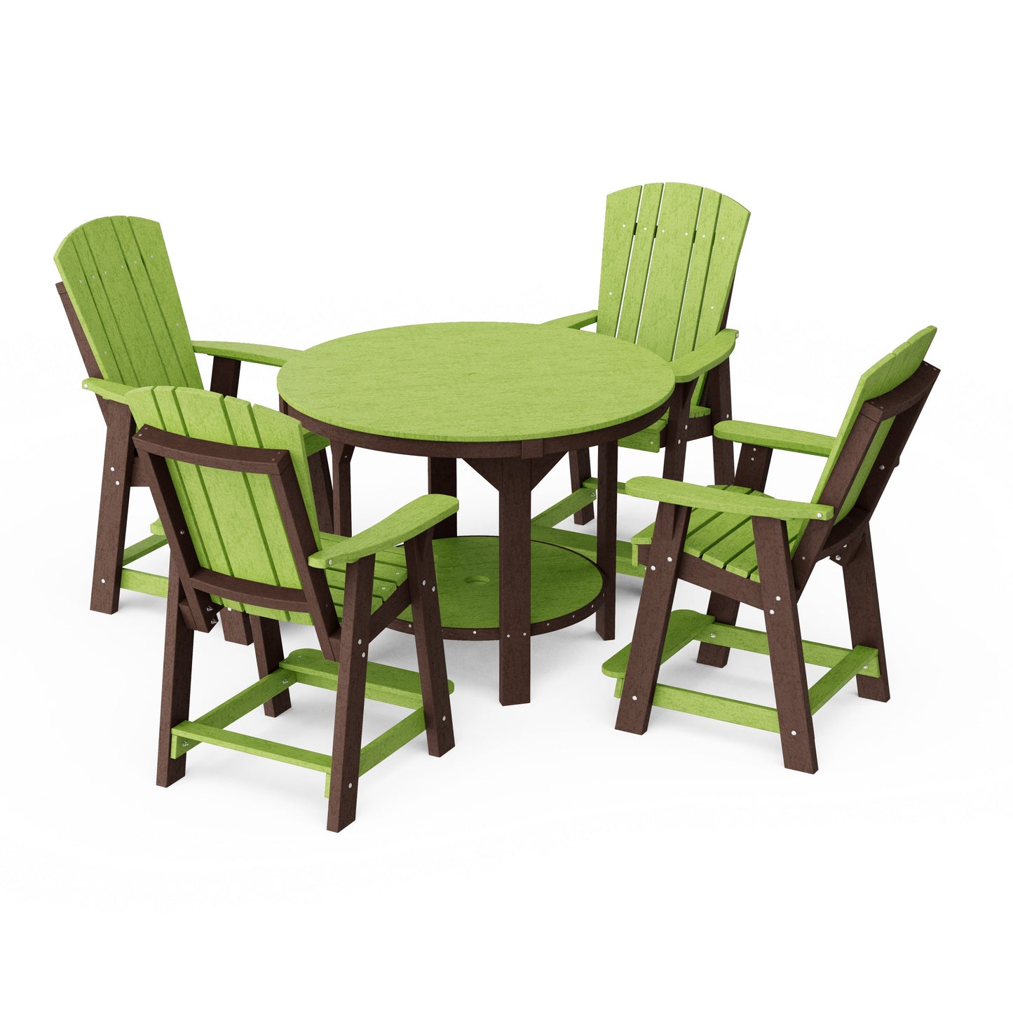 Heritage 5-Piece Round Counter Height Dining Set