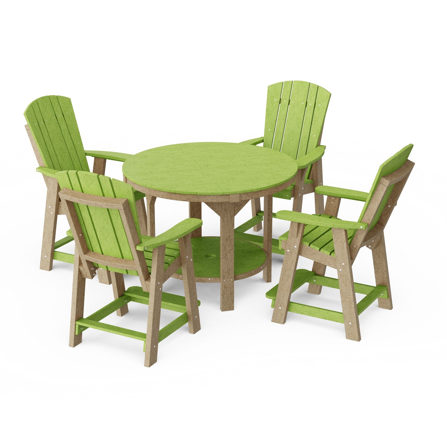 Heritage 5-Piece Round Counter Height Dining Set
