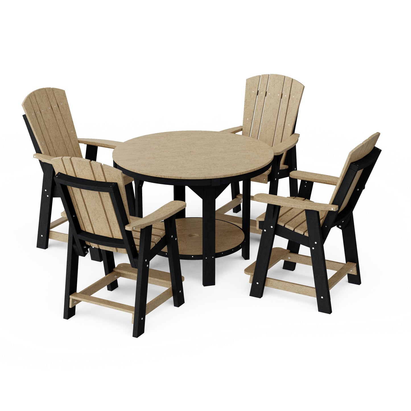 Heritage 5-Piece Round Counter Height Dining Set