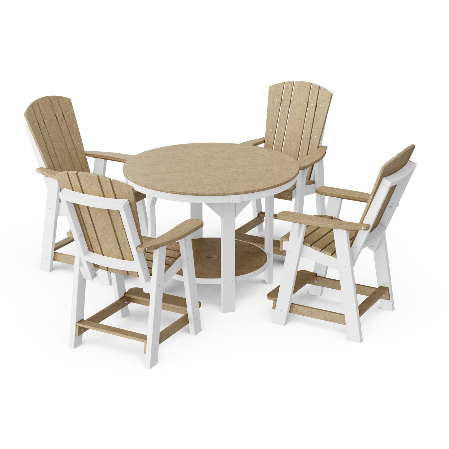 Heritage 5-Piece Round Counter Height Dining Set