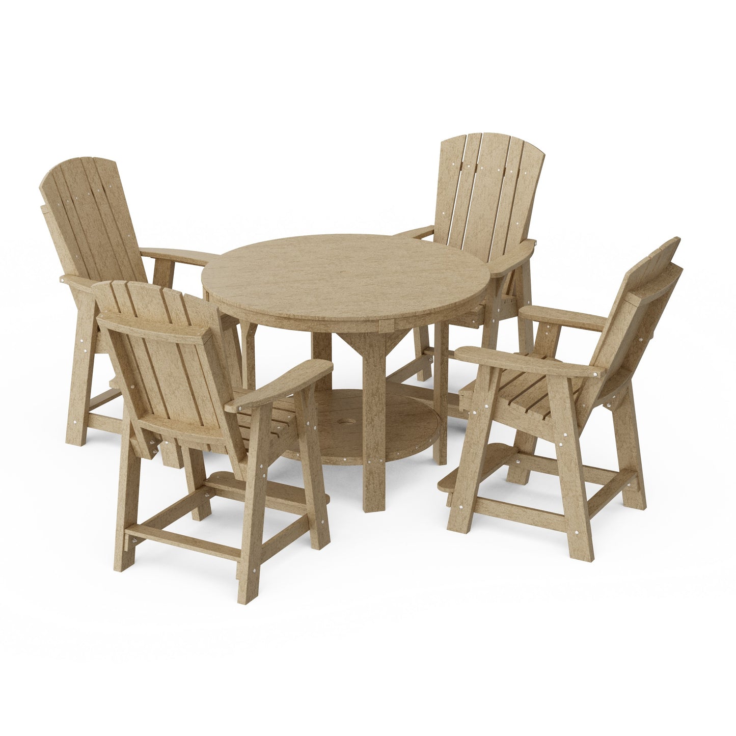 Heritage 5-Piece Round Counter Height Dining Set