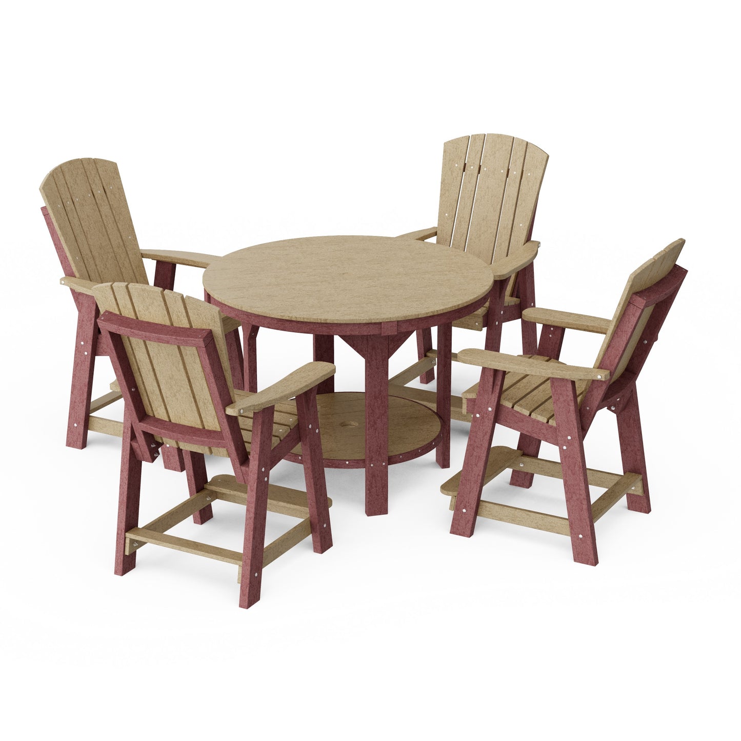 Heritage 5-Piece Round Counter Height Dining Set