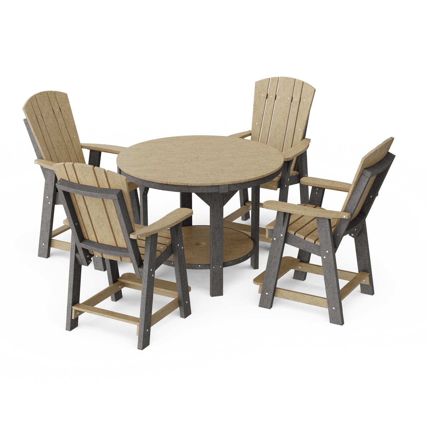 Heritage 5-Piece Round Counter Height Dining Set