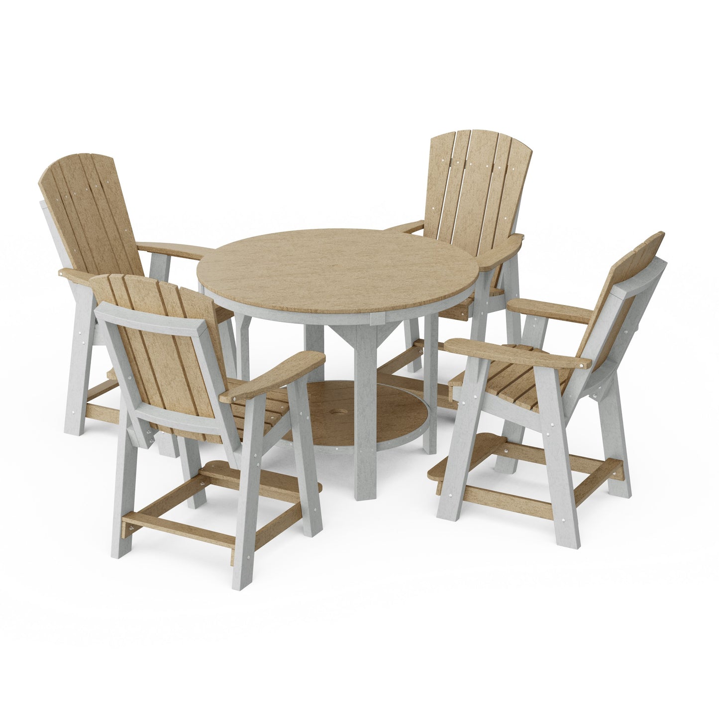 Heritage 5-Piece Round Counter Height Dining Set
