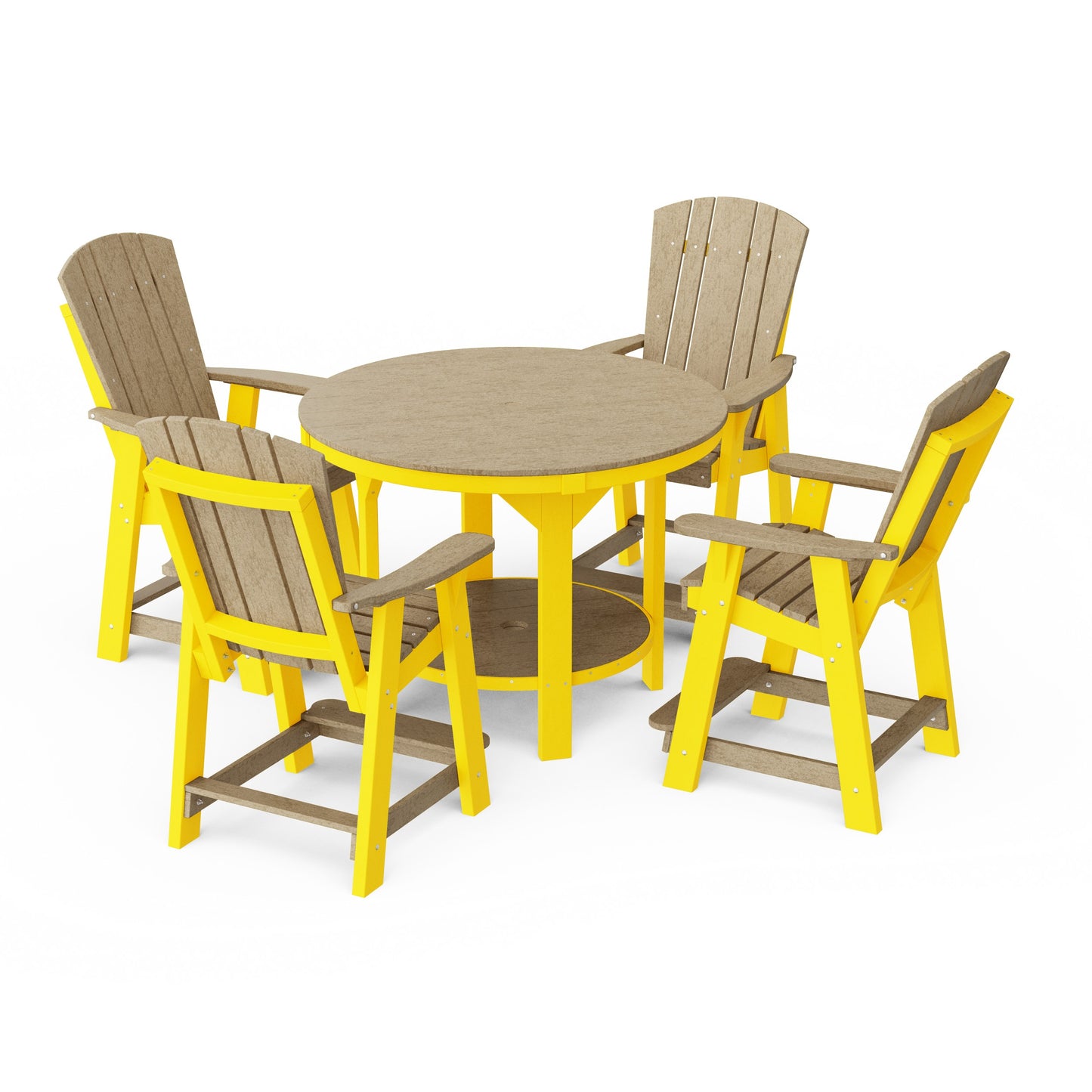 Heritage 5-Piece Round Counter Height Dining Set