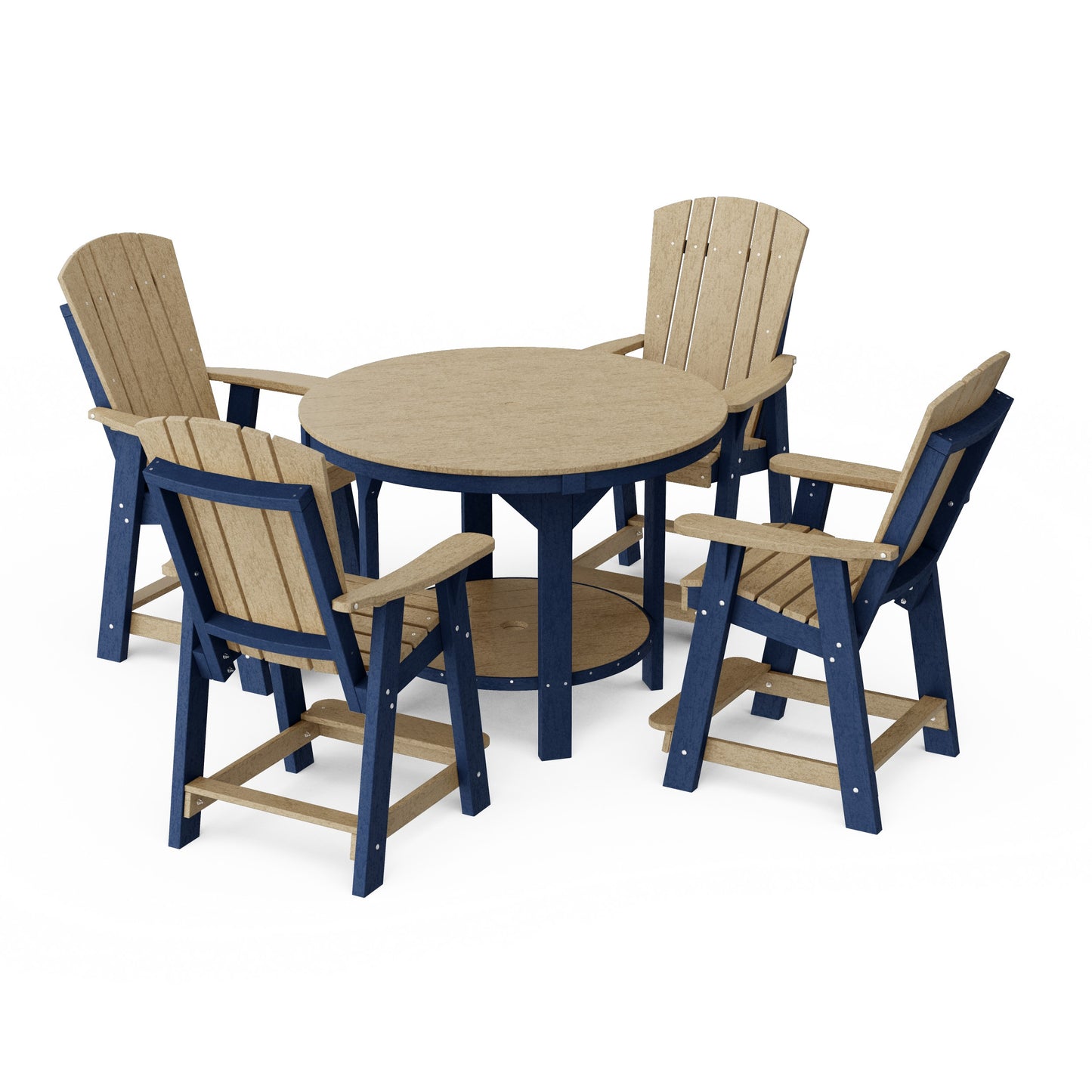 Heritage 5-Piece Round Counter Height Dining Set