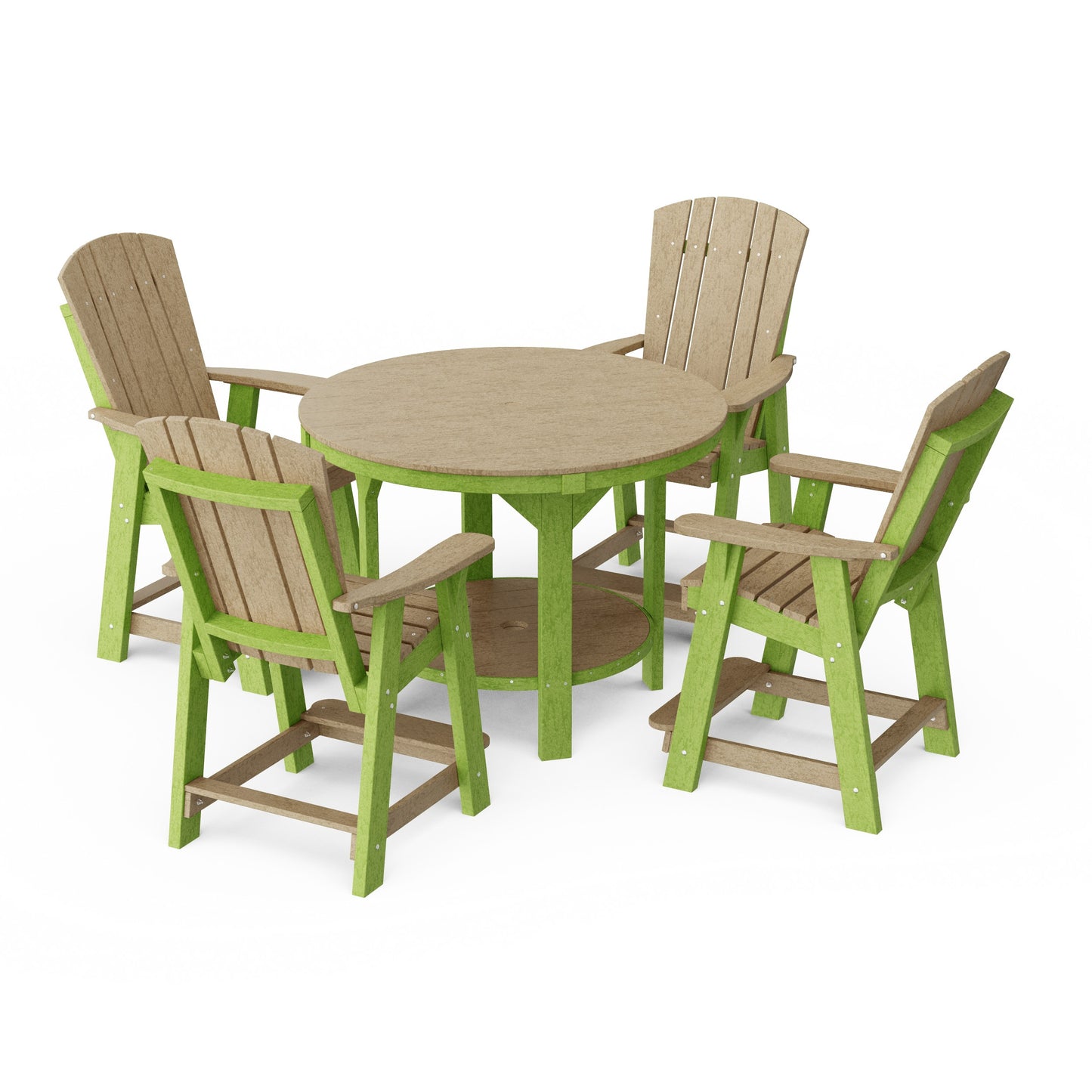 Heritage 5-Piece Round Counter Height Dining Set