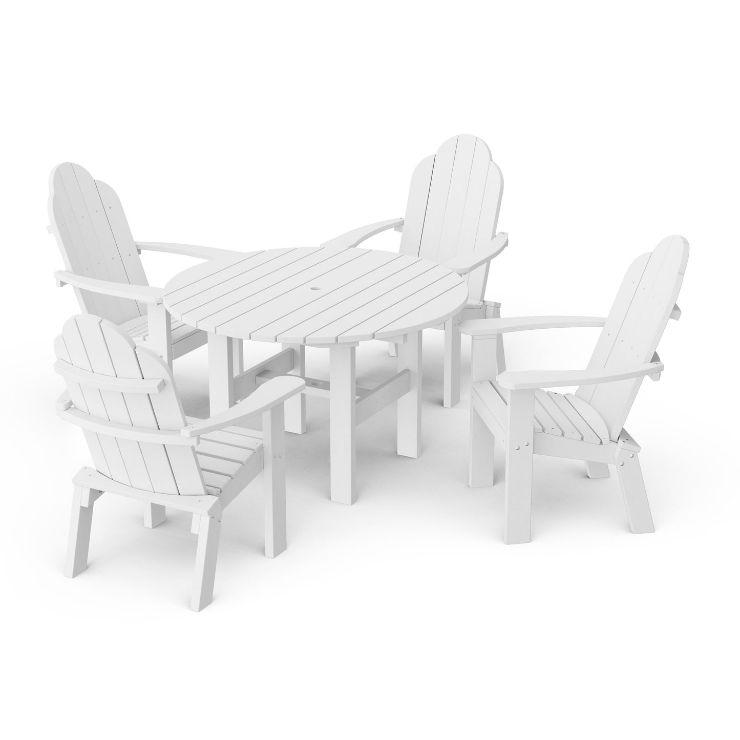 Classic Adirondack 5-Piece Round Dining Set