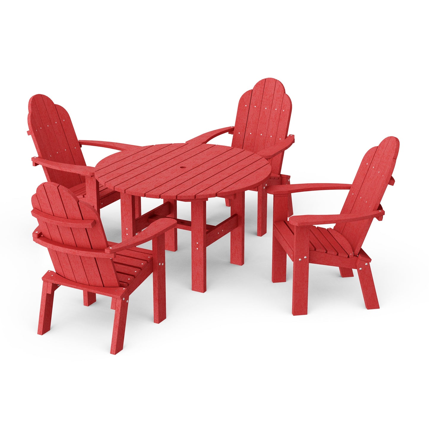 Classic Adirondack 5-Piece Round Dining Set