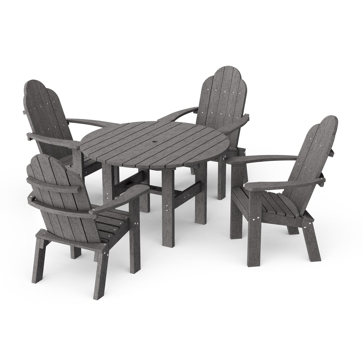 Classic Adirondack 5-Piece Round Dining Set