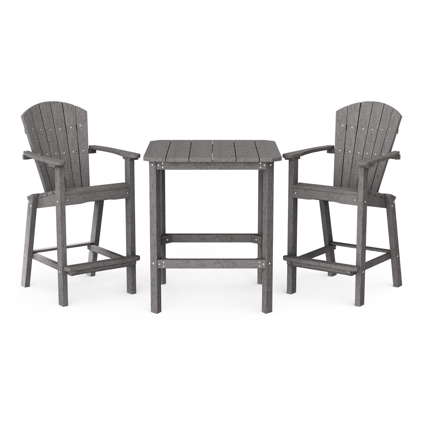 Classic Adirondack 3-Piece Bar Height Bistro Set