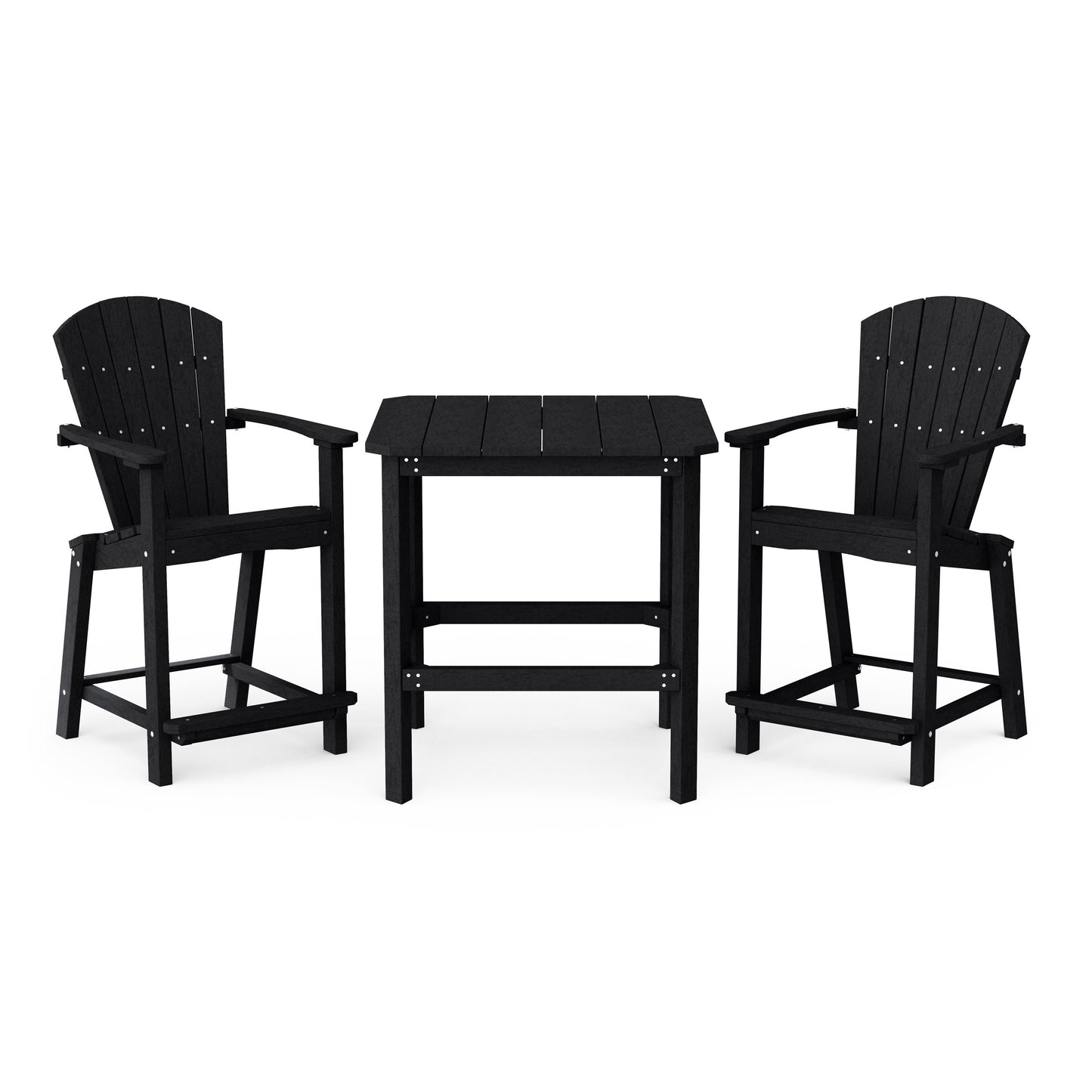 Classic Adirondack 3-Piece Counter Height Bistro Set