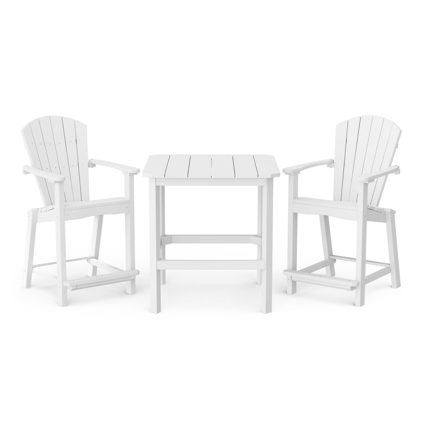 Classic Adirondack 3-Piece Counter Height Bistro Set