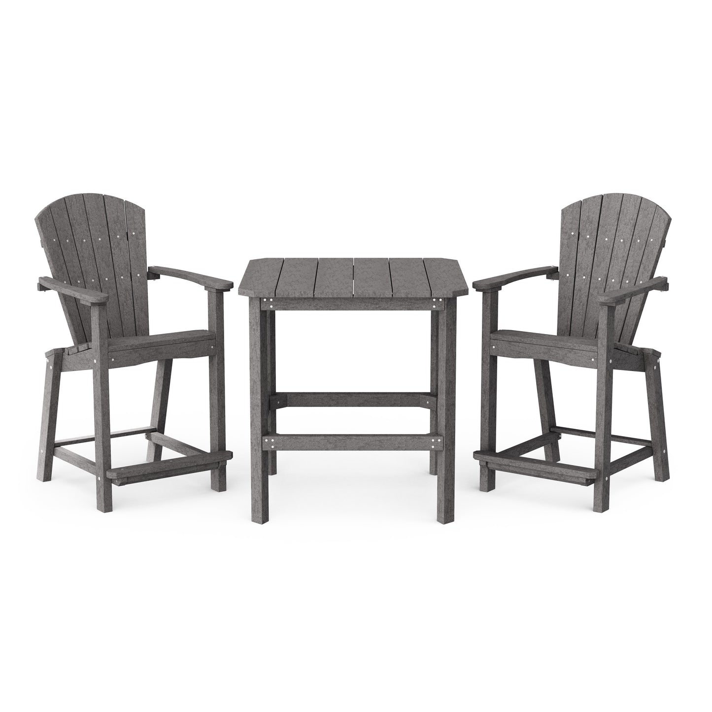 Classic Adirondack 3-Piece Counter Height Bistro Set