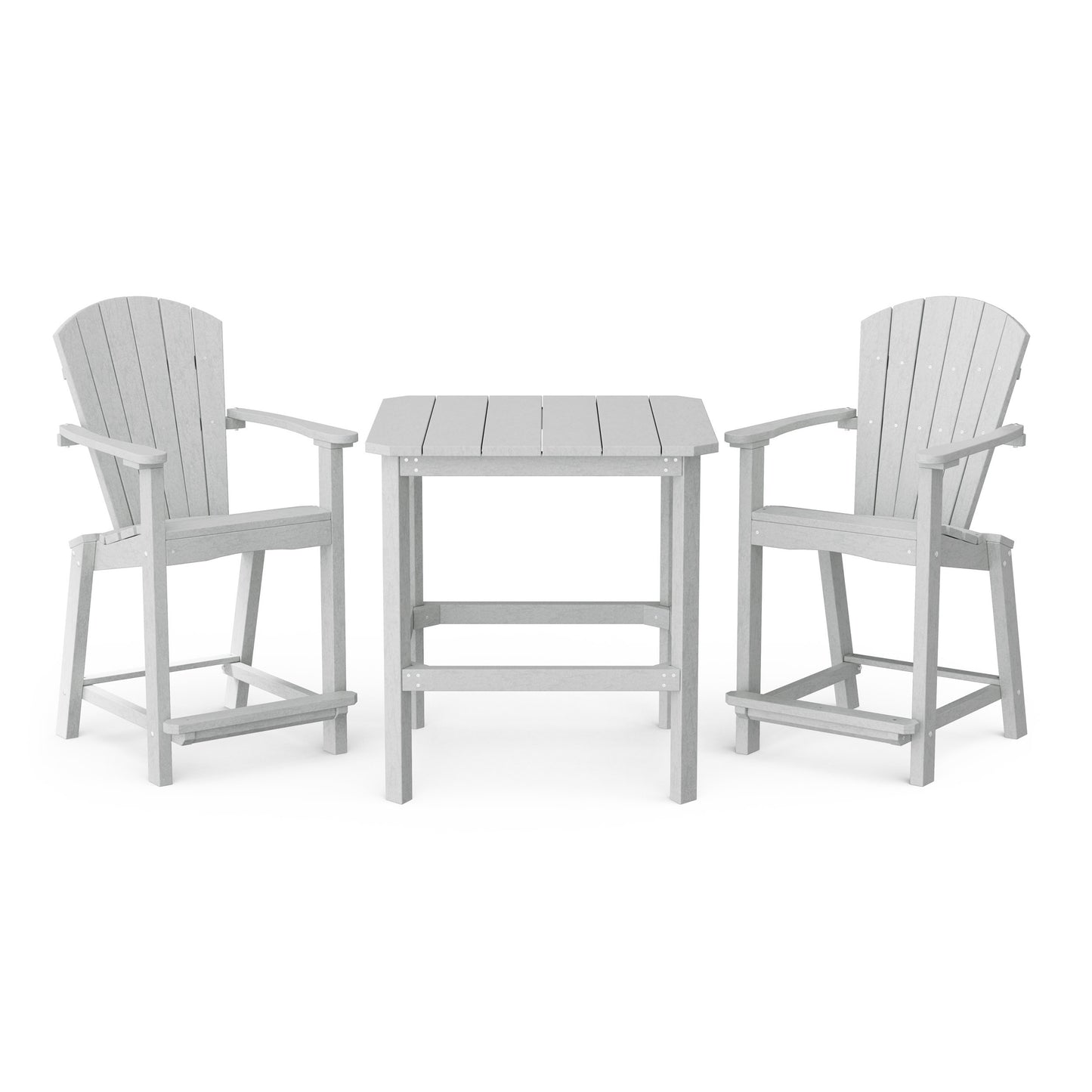 Classic Adirondack 3-Piece Counter Height Bistro Set