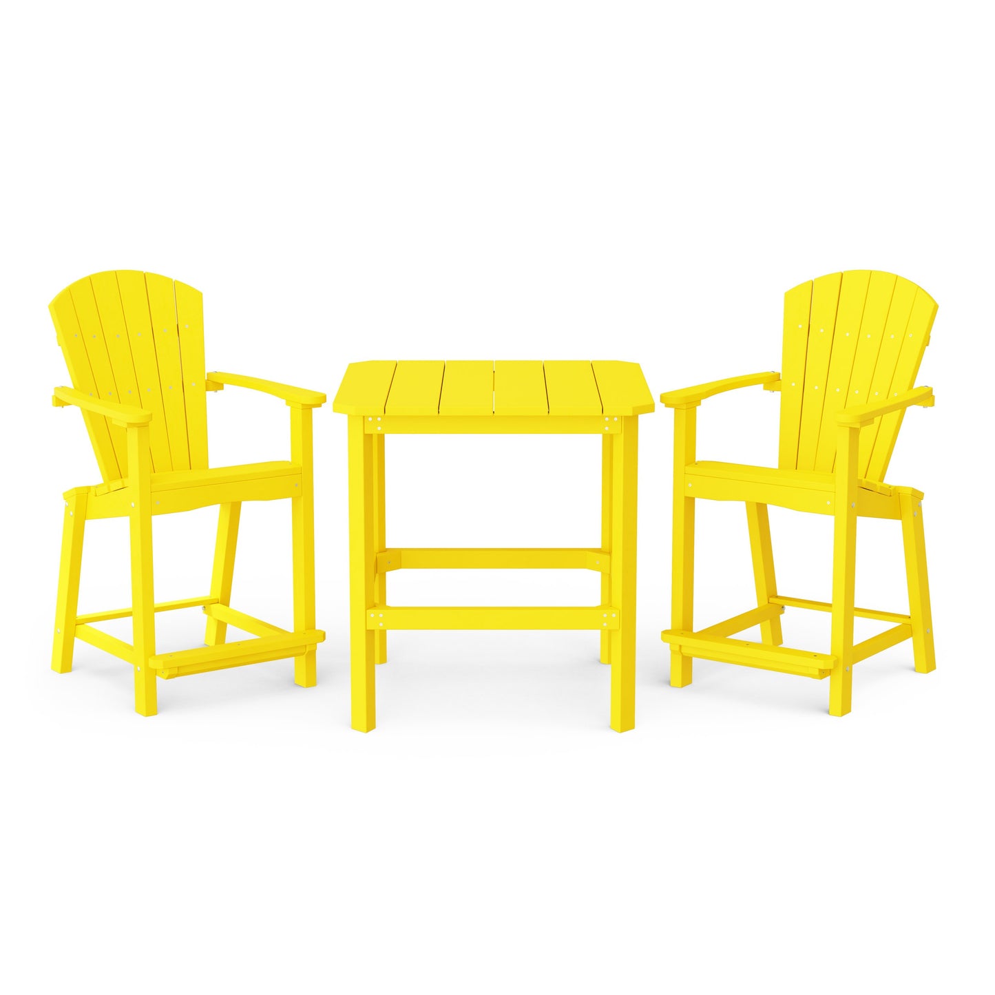 Classic Adirondack 3-Piece Counter Height Bistro Set