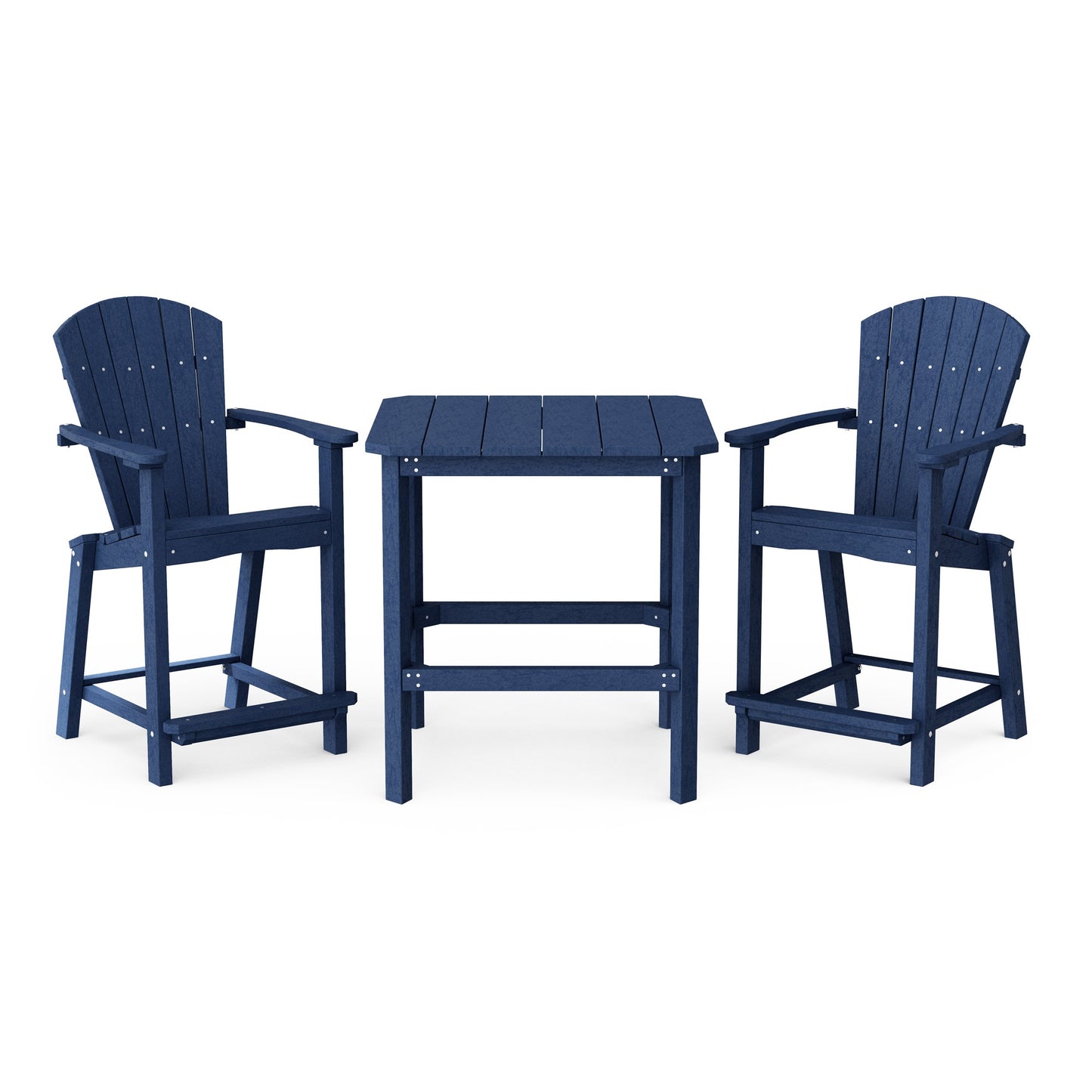 Classic Adirondack 3-Piece Counter Height Bistro Set