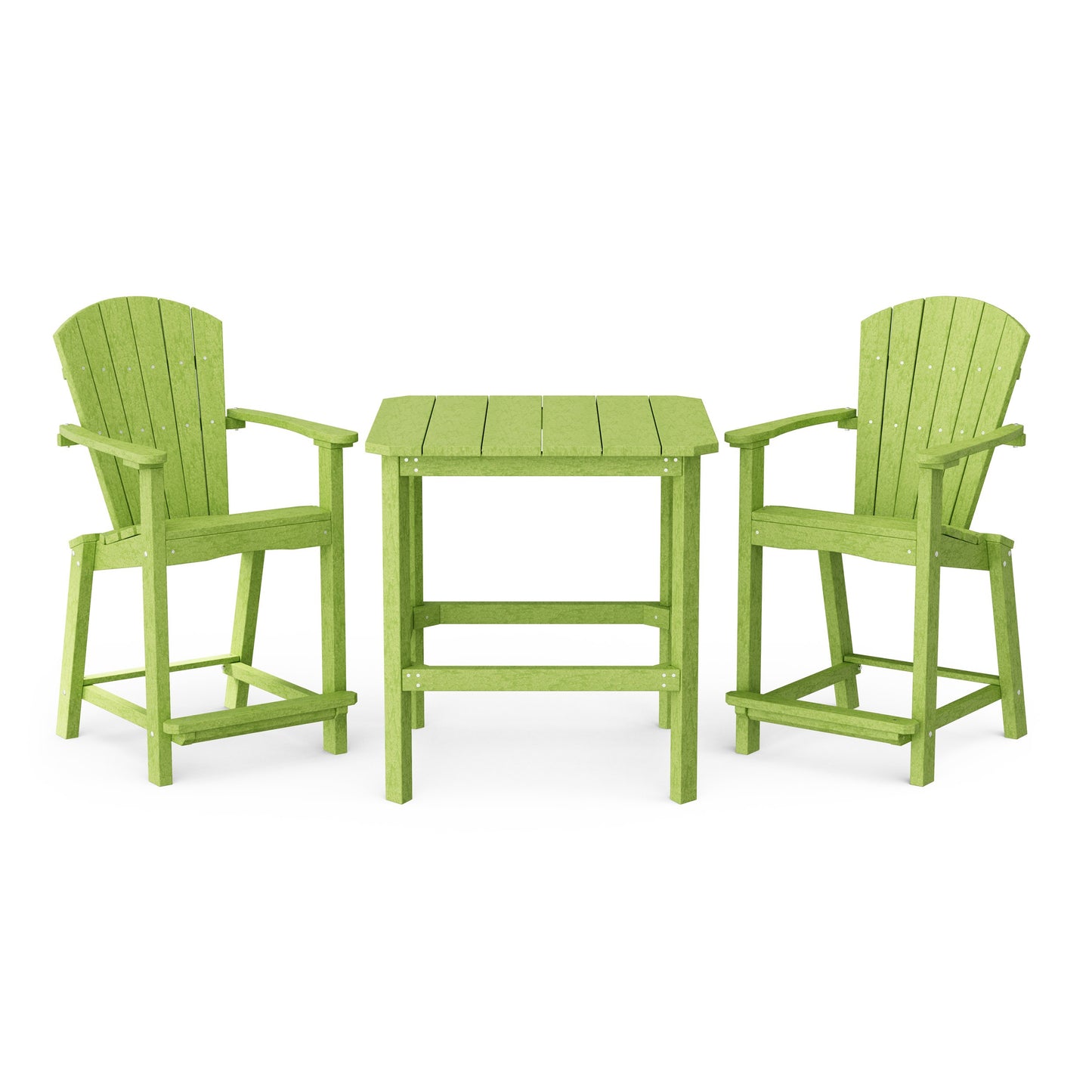 Classic Adirondack 3-Piece Counter Height Bistro Set