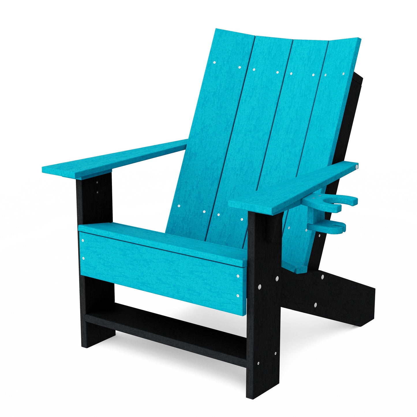 Contemporary Modern Adirondack Chair with Cup Holder