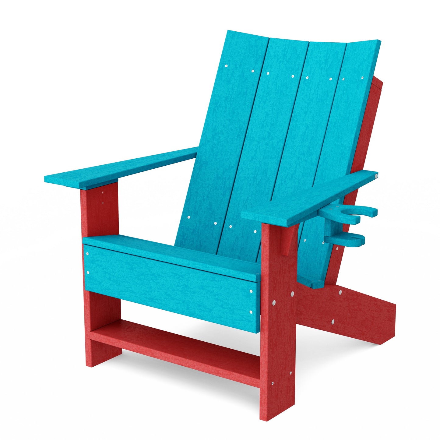 Contemporary Modern Adirondack Chair with Cup Holder