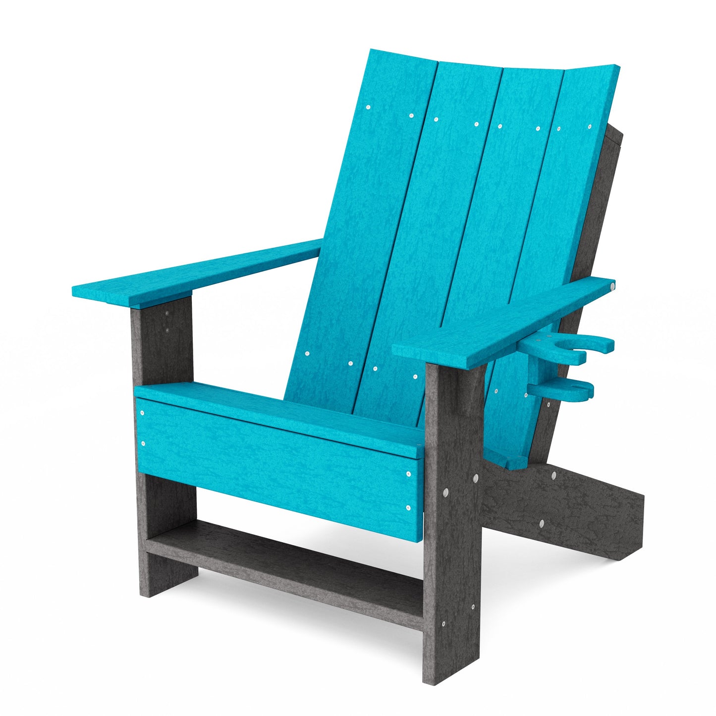 Contemporary Modern Adirondack Chair with Cup Holder