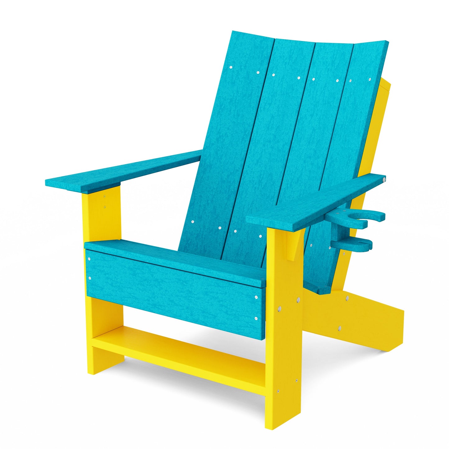 Contemporary Modern Adirondack Chair with Cup Holder