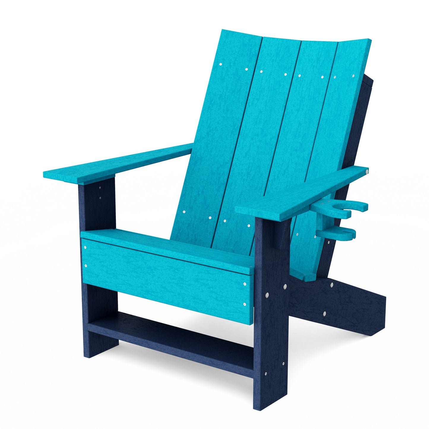 Contemporary Modern Adirondack Chair with Cup Holder