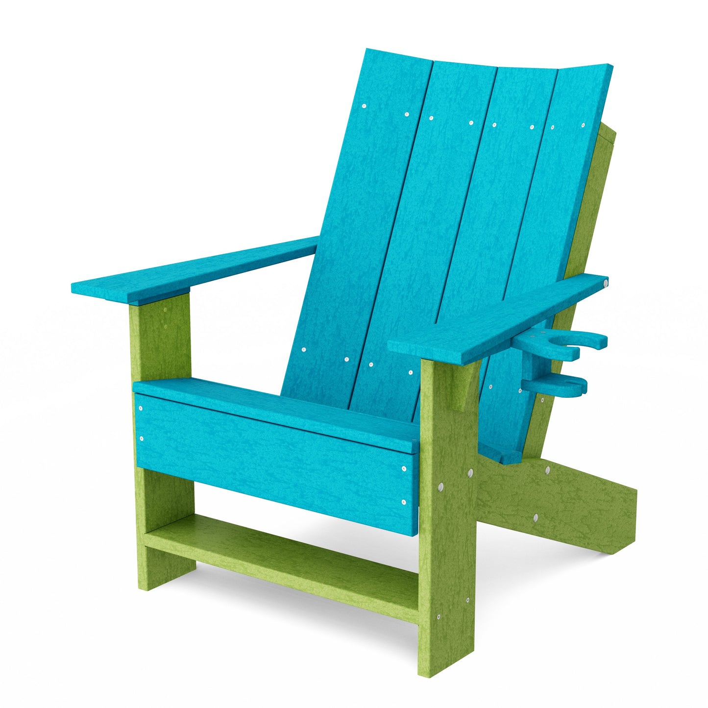 Contemporary Modern Adirondack Chair with Cup Holder