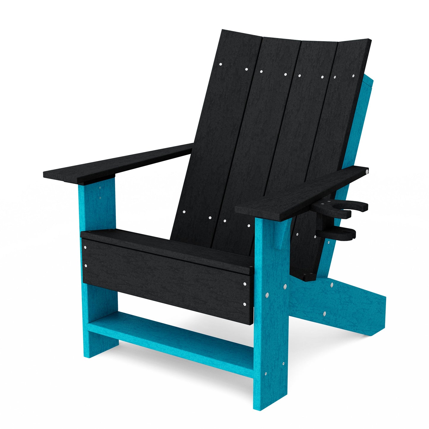 Contemporary Modern Adirondack Chair with Cup Holder